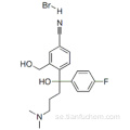 Bensonitril, 4- [4- (dimetylamino) -1- (4-fluorofenyl) -1-hydroxibutyl] -3- (hydroximetyl) - hydrobromid (1: 1) CAS 103146-26-5